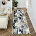 LUXE WEAVERS Kimberly Collection Ivory 2x7 Modern Abstract Area Rug