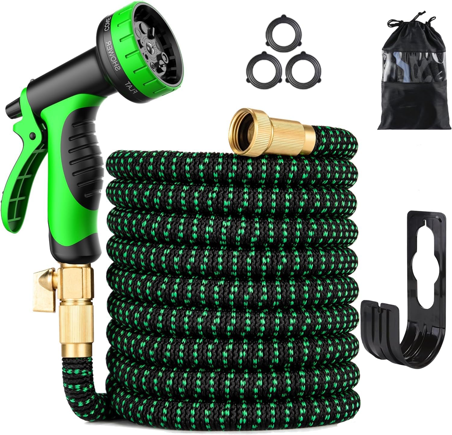 100 ft Expandable Garden Hose - Kink Free Flexible Water Hose