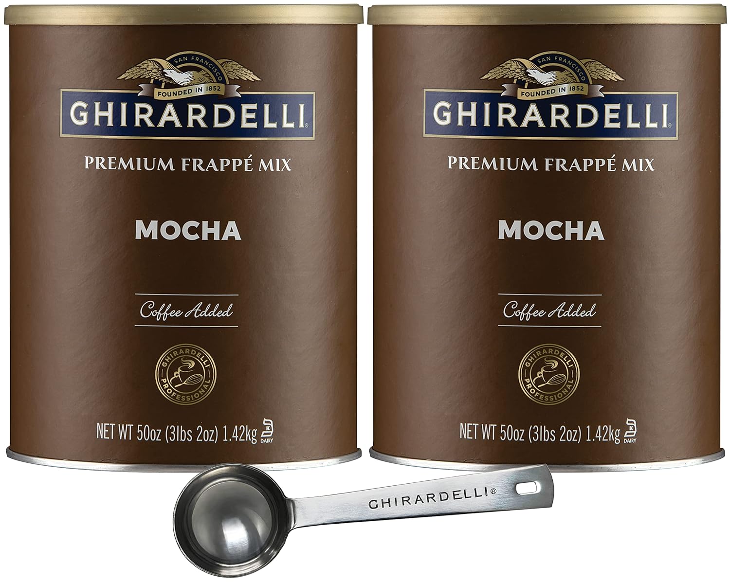 Ghirardelli Mocha Premium Frappe Mix for Delicious Frozen Drinks