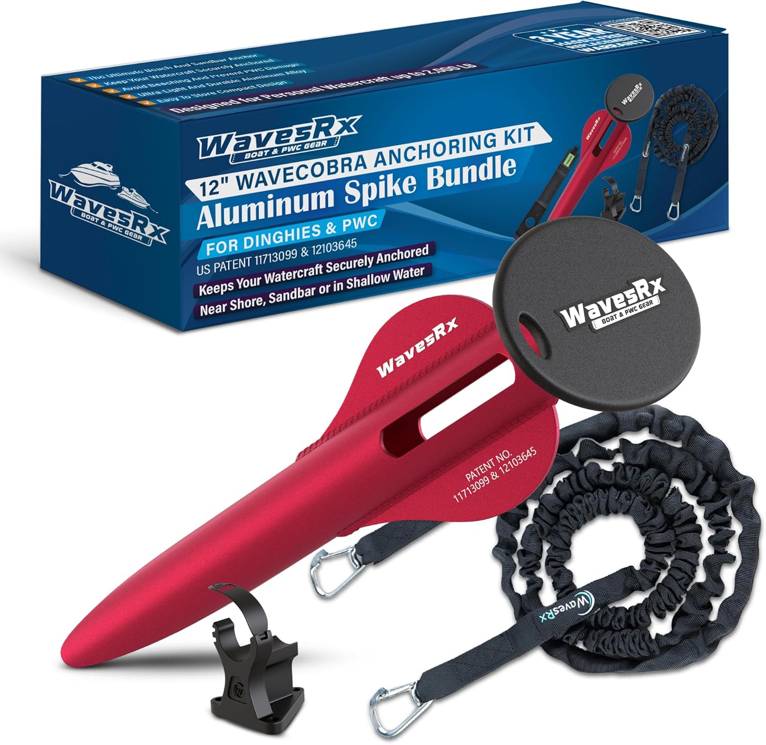 Patented Aluminum Spike Beach Anchor for Secure Watercraft Use