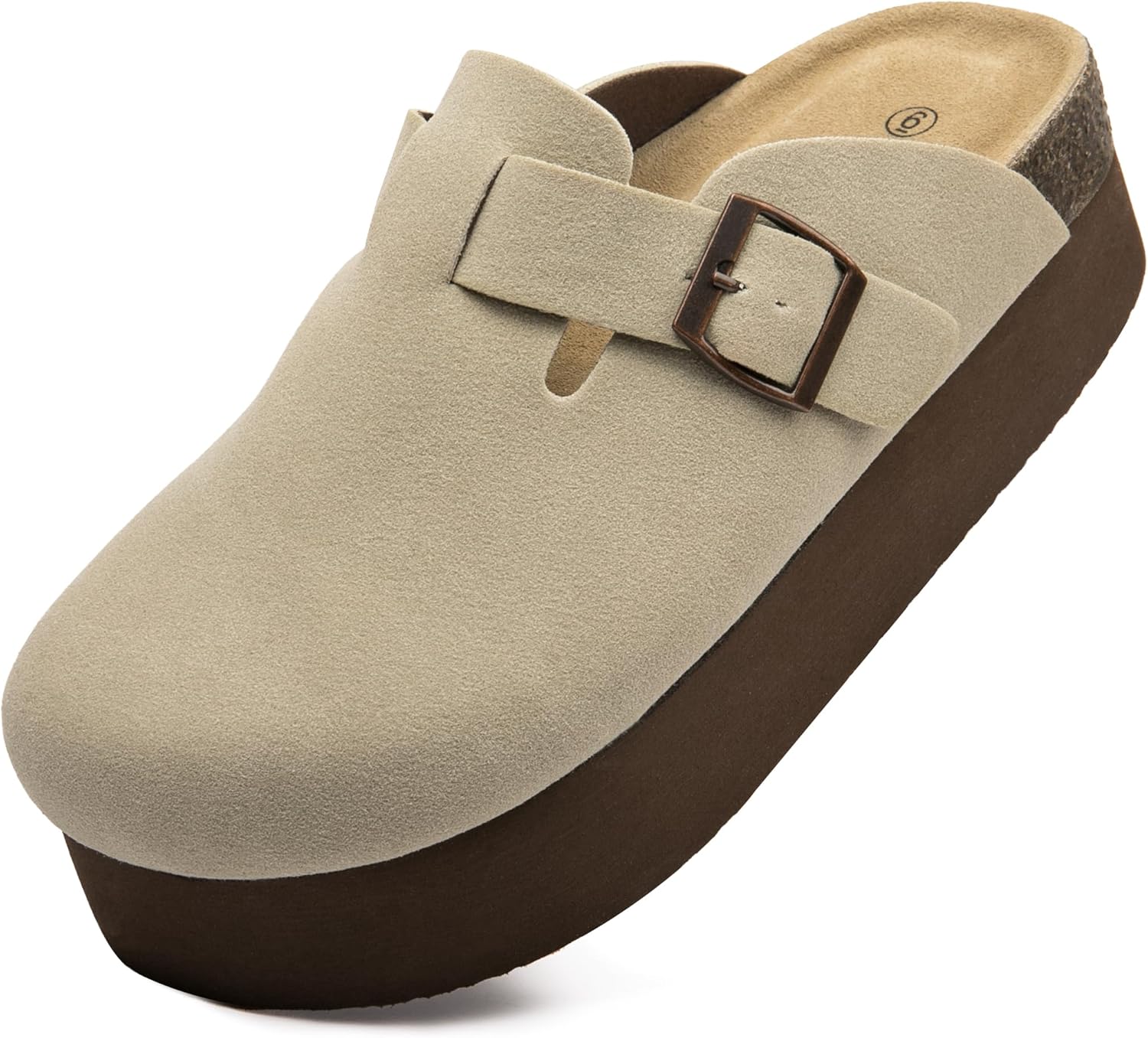 Women's Suede Clogs with Cork Footbed for Ultimate Comfort