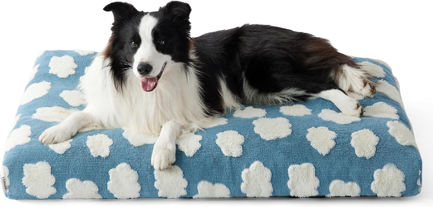 Lesure Cute Large Dog Bed for Crate with Removable Cover