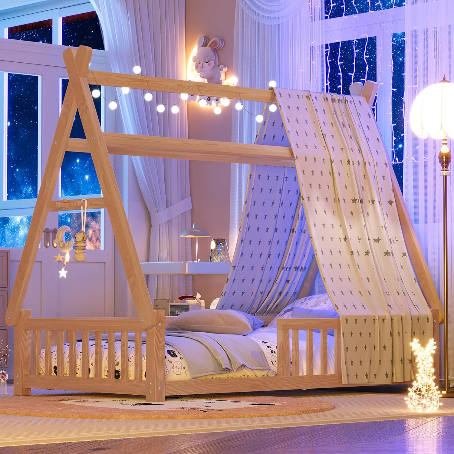 Montessori Twin House Bed - Kids' Dream Hideaway