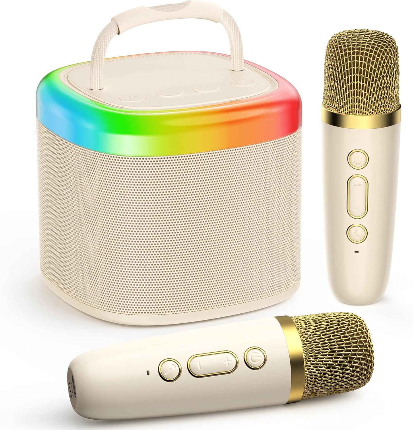 JYX Mini Karaoke Machine for Kids with Wireless Microphones