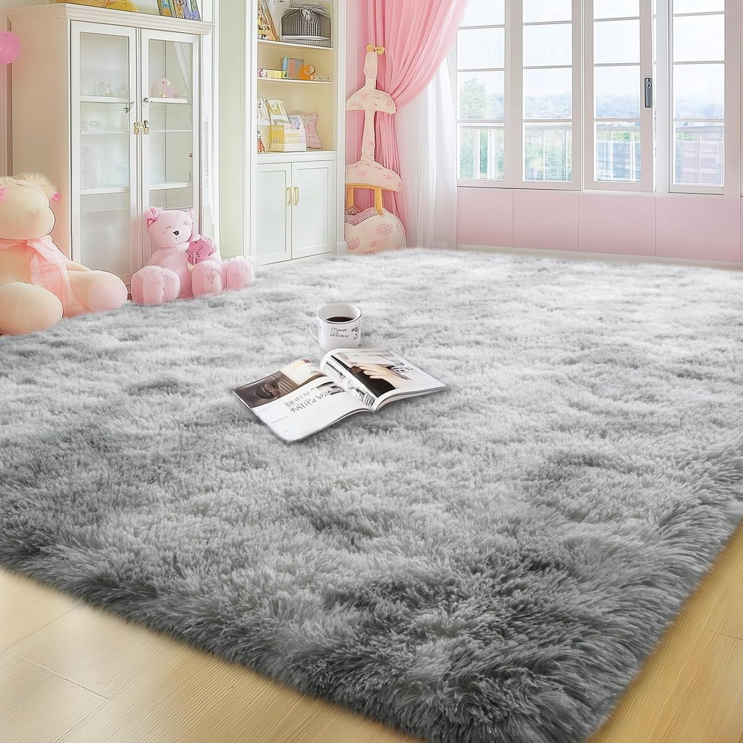 6x9 Area Rugs for Living Room, Soft Shaggy Fuzzy Carpets