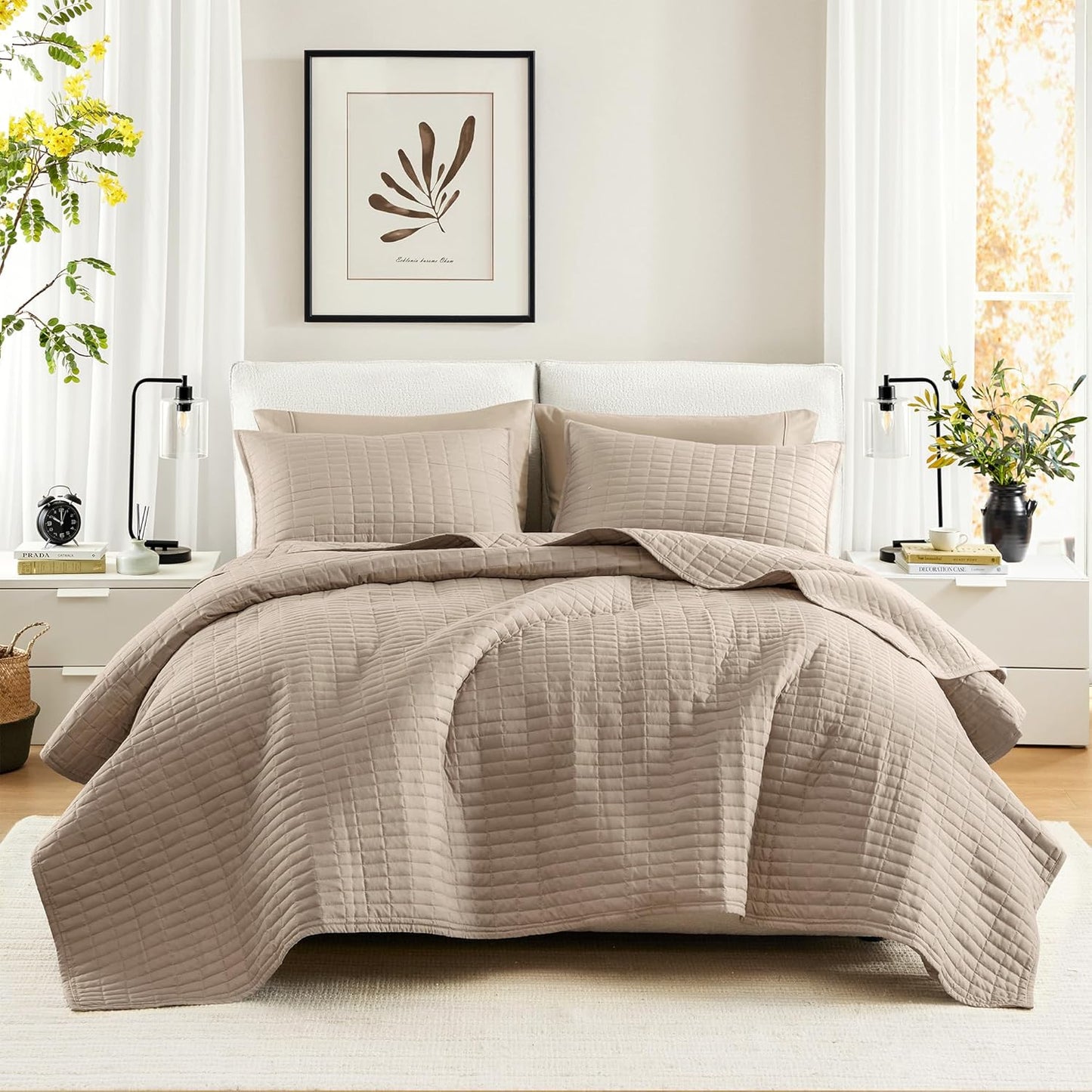 Kienna Quilt Set - Lightweight Summer Blanket for All Seasons