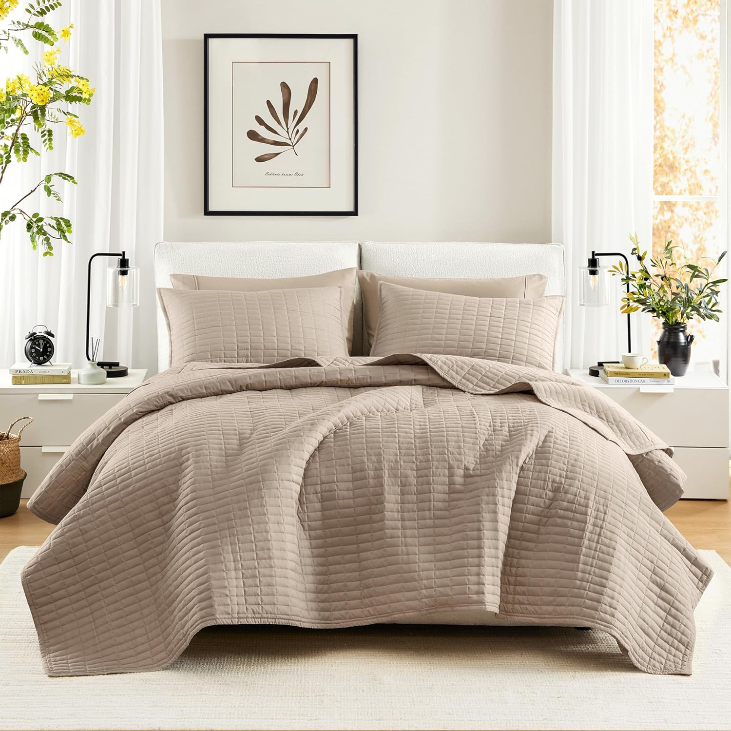 Kienna Quilt Set - Lightweight Summer Blanket for All Seasons