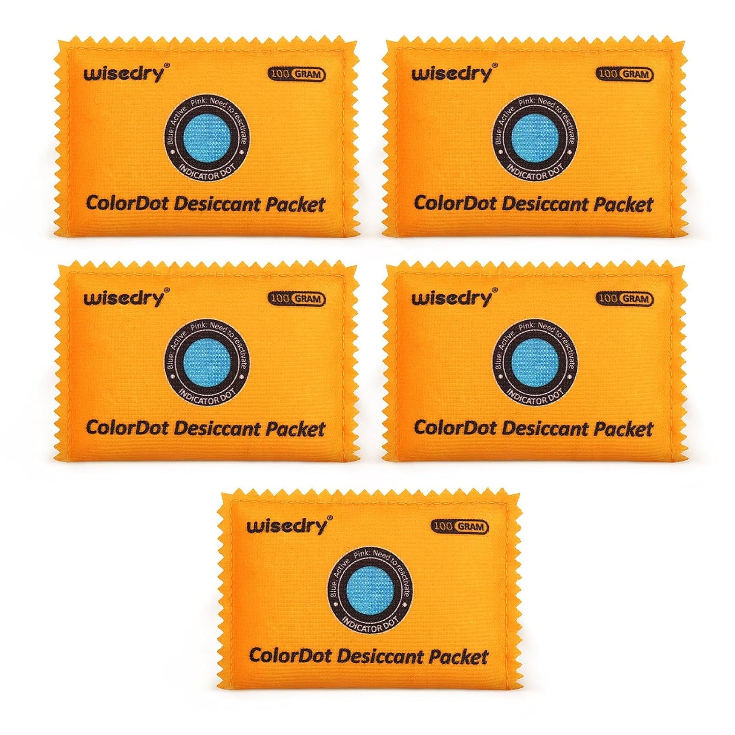 Wisedry 100g Reusable Desiccant Packs for Effective Moisture Control