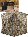360 See Through Hunting Blind Pop Up Ground Blind - Silent Swing Door