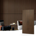 Art3d 4 Pack 47.2 x 23.6in Wood Slat Acoustic Panels - Dark Walnut