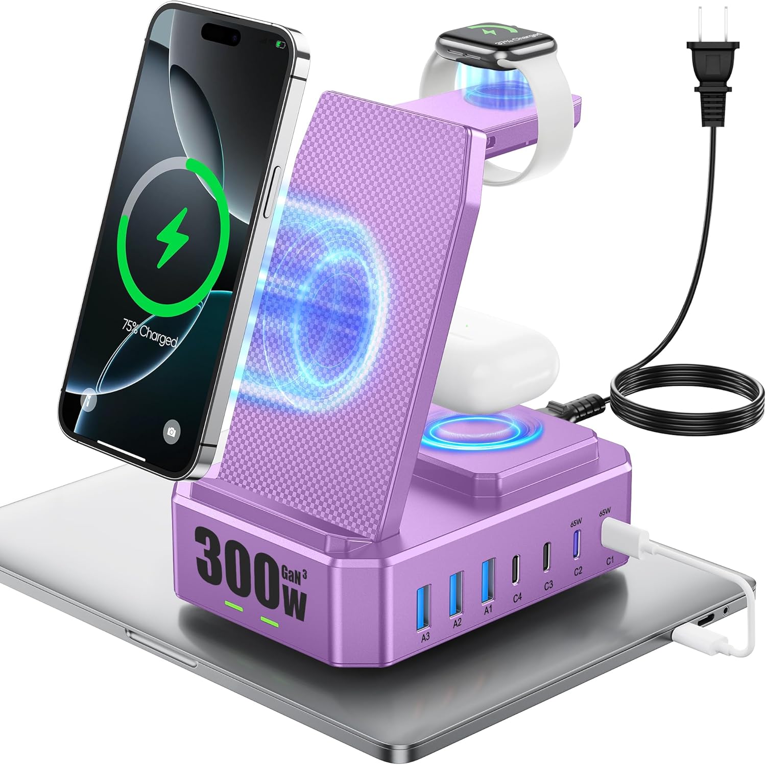 300W Charging Station for Multiple Devices - Zutspzss Wireless Charger