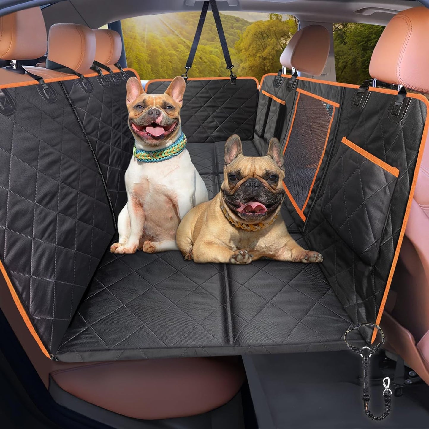 iBuddy Car Seat Cover for Dogs - Waterproof Hammock for SUVs