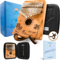 Orora Kalimba 17 Keys Thumb Piano with Songbook and Accessories