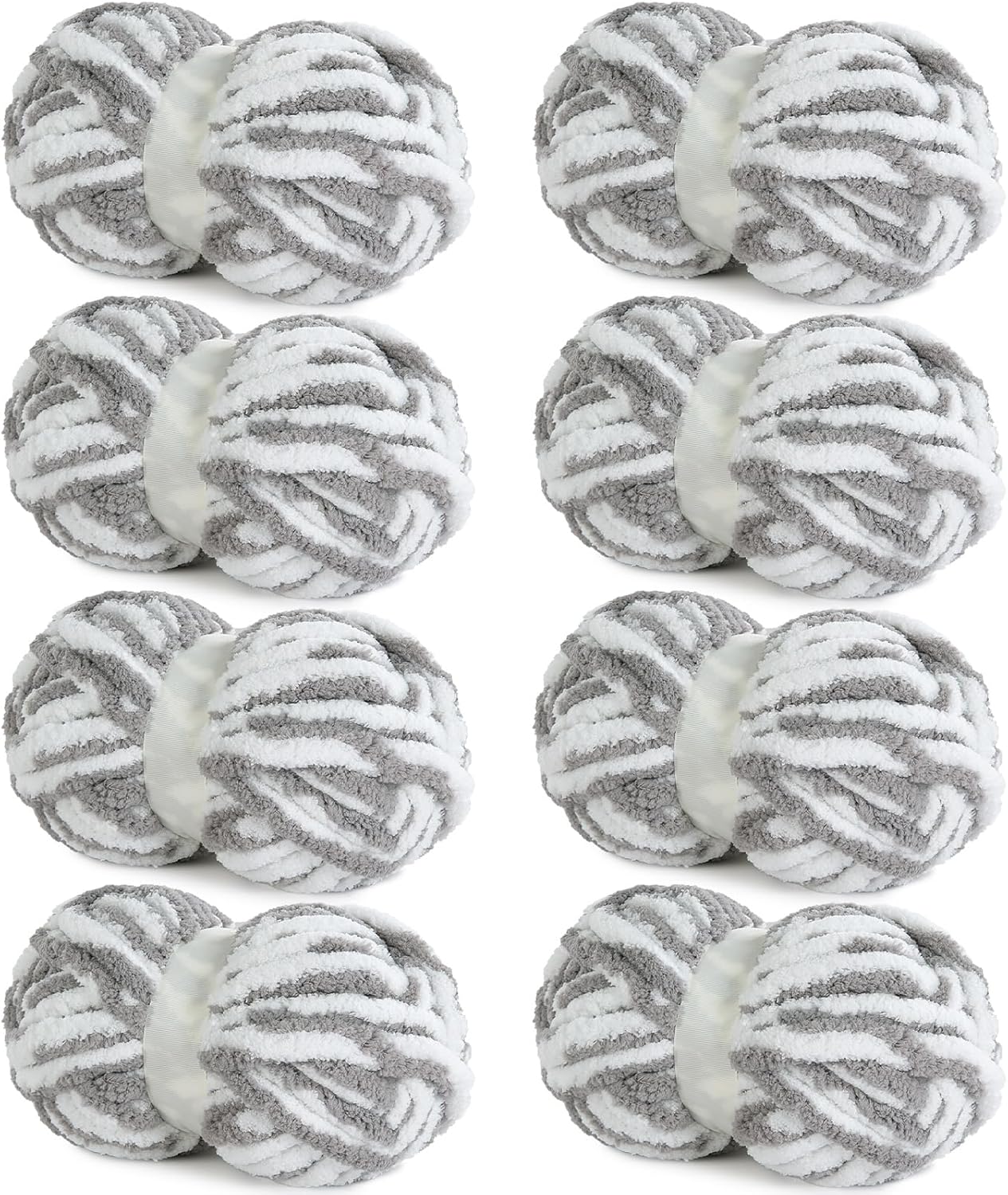 Bulky Fluffy Chunky Chenille Yarn for Cozy Hand Knitting