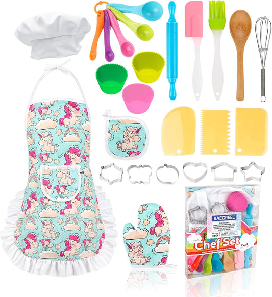 Unicorn Chef Set for Kids 3-8 Years Old