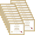 WIFTREY 8.5x11 Picture Frame 18 Pack - Gold Certificate Frames