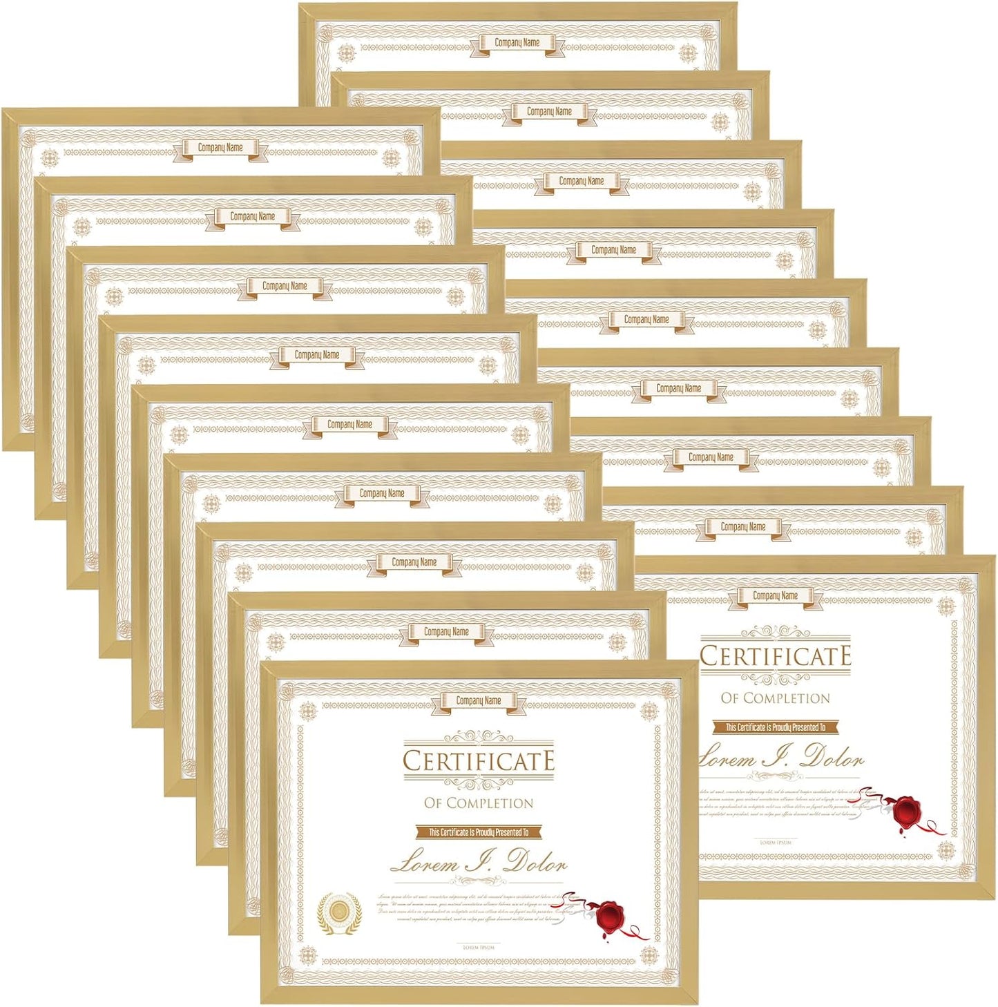 WIFTREY 8.5x11 Picture Frame Set of 18 for Document Display
