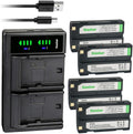 Kastar 4-Pack Ei-D-Li1 Battery and LTD2 USB Charger - Spare Power Pack