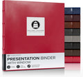 3 Ring Binder 1.25 in Camden Red - Presentation Binder