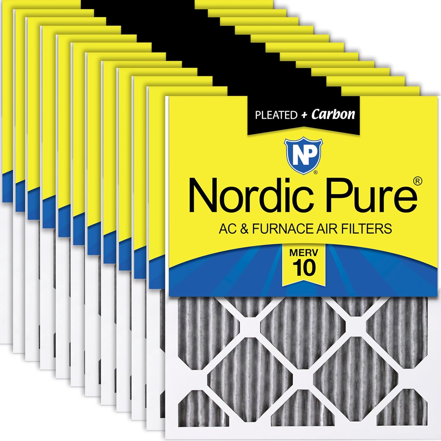 Nordic Pure 18x20x1 Furnace Air Filters with Carbon for Odor Control