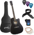 Ashthorpe 41-inch Beginner Cutaway Acoustic Guitar Package - Starter