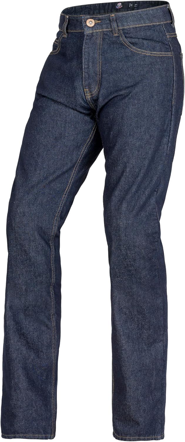 WICKED STOCK Men's Riding Pants with CE LEVEL2 Armor - Dark Blue