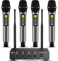 4 Channel Wireless Microphone System with Echo Treble Bass - Reliable