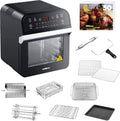Deluxe 12.7-Quart 15-in-1 Air Fryer Oven with Rotisserie - Family Size