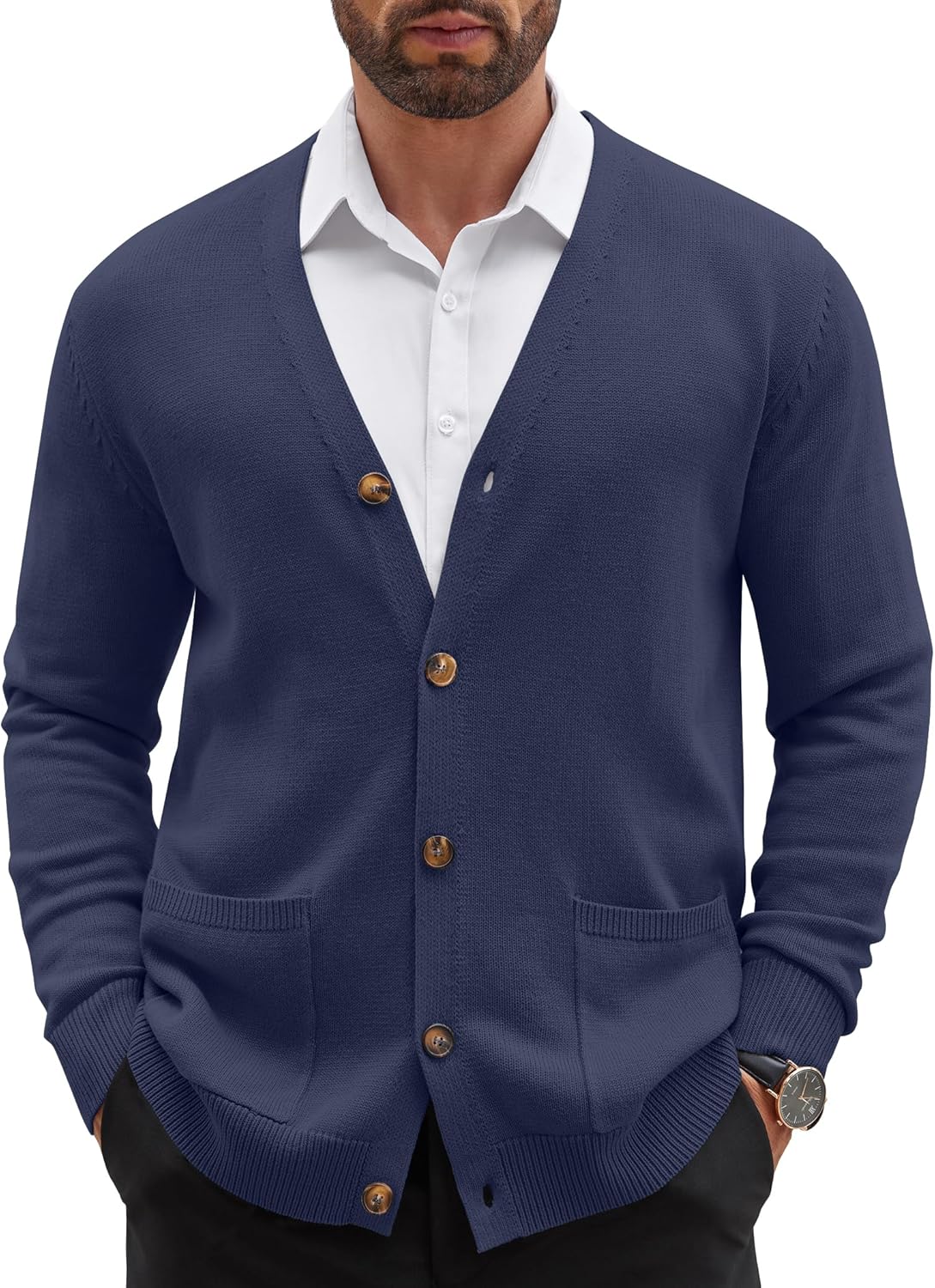 Stylish COOFANDY Men's Cardigan Sweater for Every Occasion