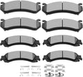 SCITOO Disc Brake Pads Sets Front Rear 8pcs - Quiet, Direct Fit