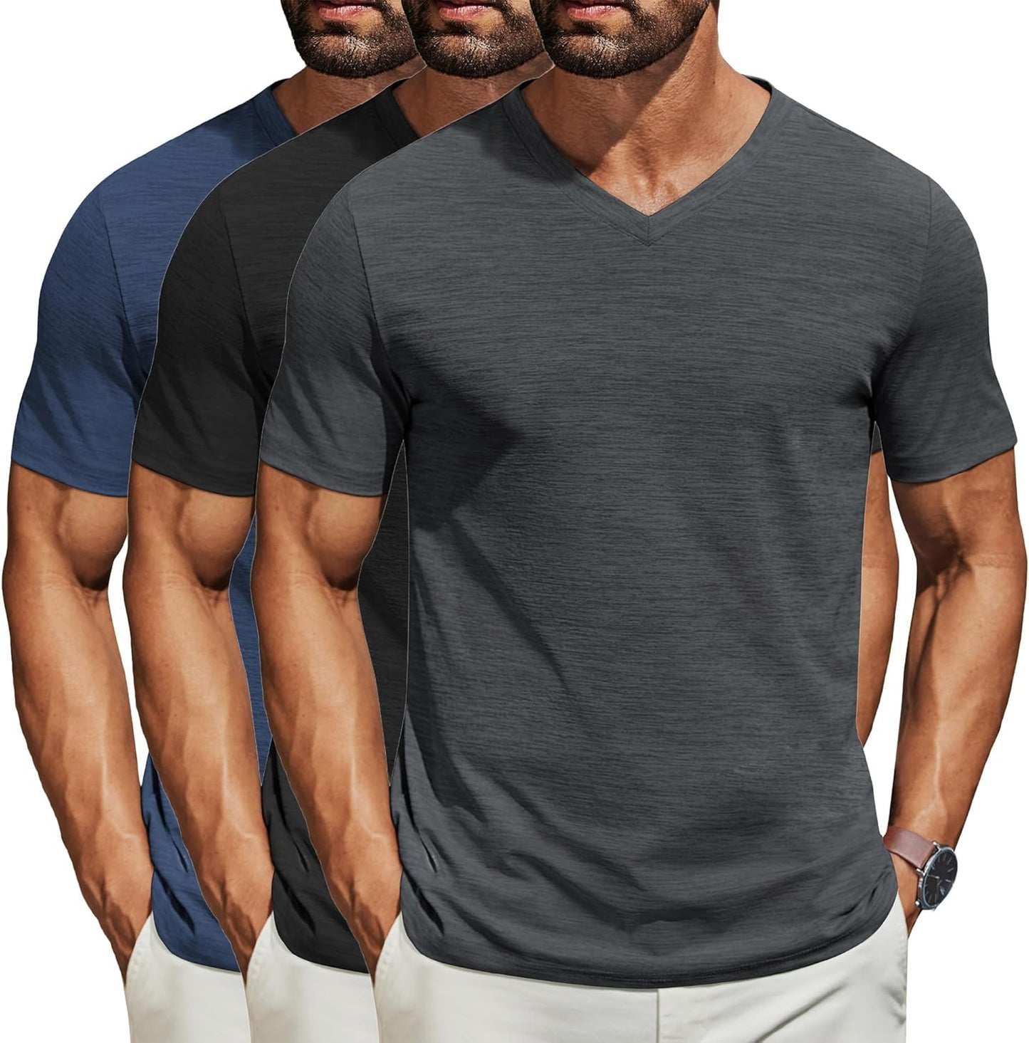 Classic V Neck T Shirt for Men - Casual Summer Essential
