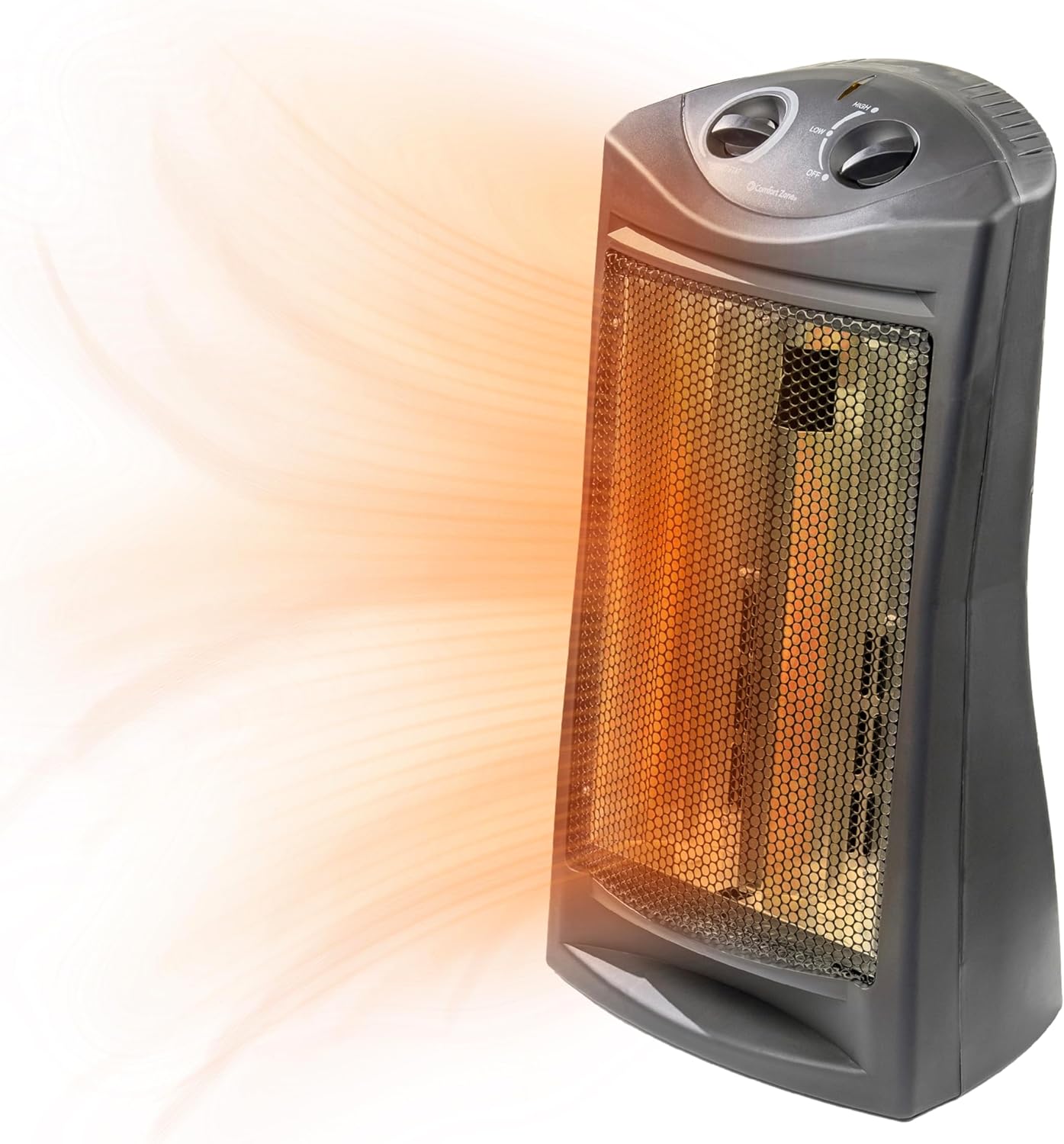1500W Comfort Zone Tower Heater - Radiant Heat