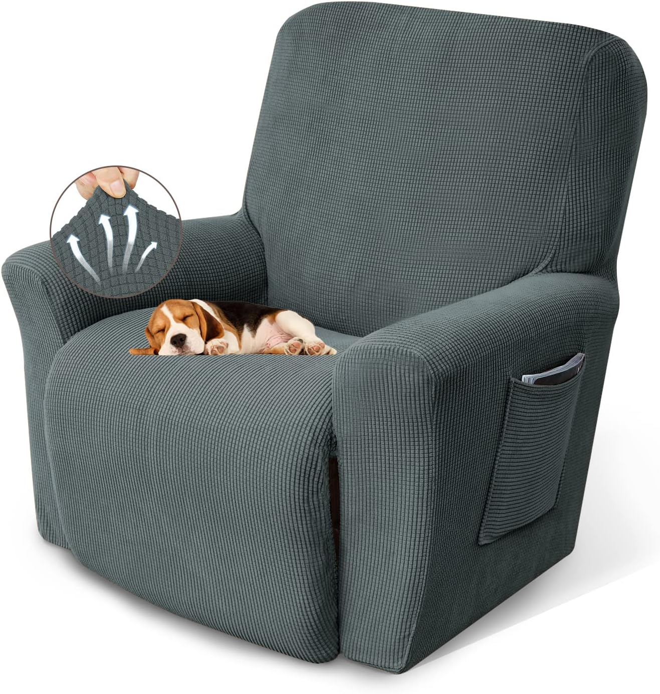 KEKUOU Recliner Chair Covers for Lazy Boy Protection and Style