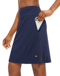 Women's 20 in Knee Length Skort - UPF50+ Athletic Tennis Golf