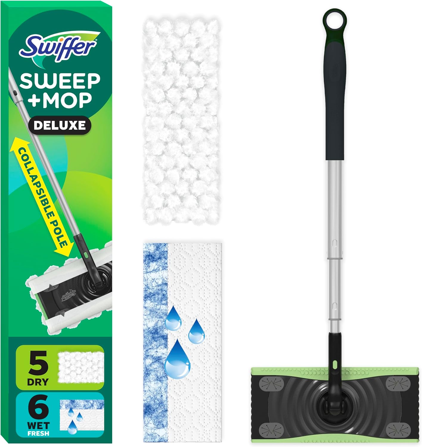 Swiffer Deluxe 2-in-1 Floor Cleaning Kit - Effortless Clean!