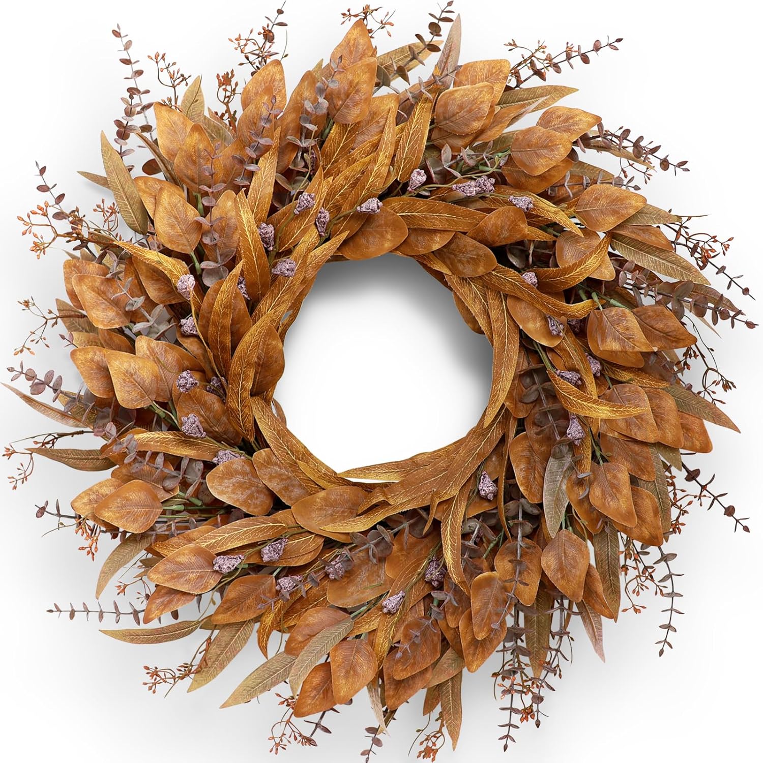 26 Inch Eucalyptus Wreath for Front Door - Autumn Decor