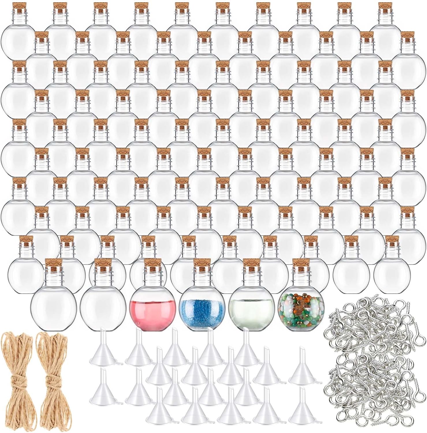 Bokon 90 Pack Mini Potion Bottles with Corks for Crafts