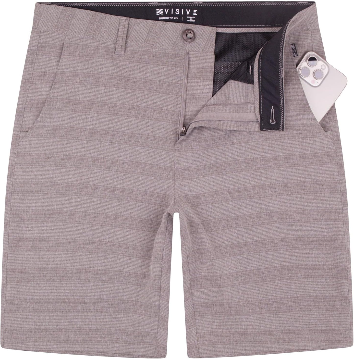 Visive Premium Hybrid Shorts for Big Men - Quick Dry Comfort