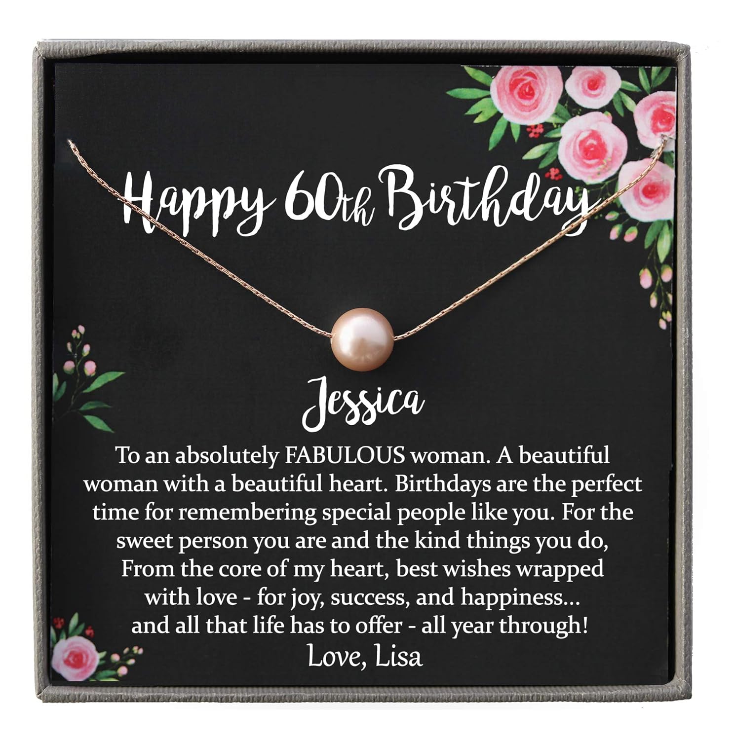 Be Wished 60th Birthday Gifts for Women with Meaningful Jewelry