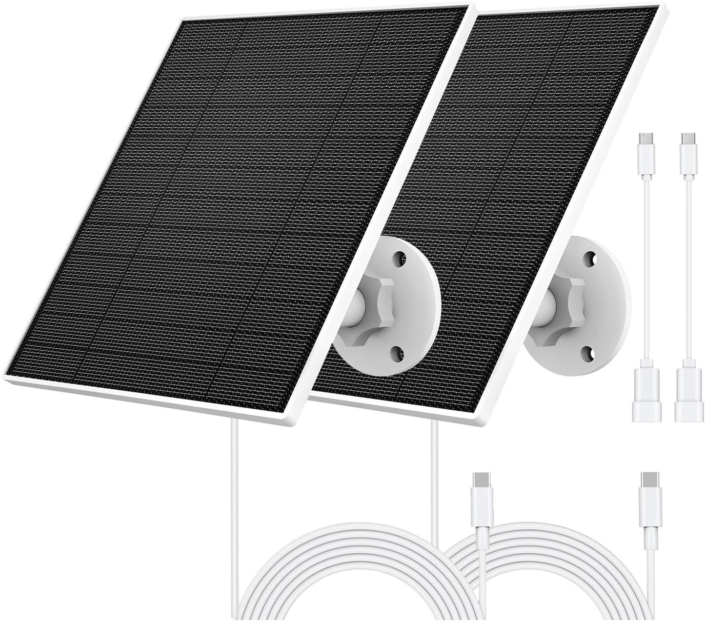 Solar Panel for Eufy Camera - 5W Charger, 2 Pack, Waterproof