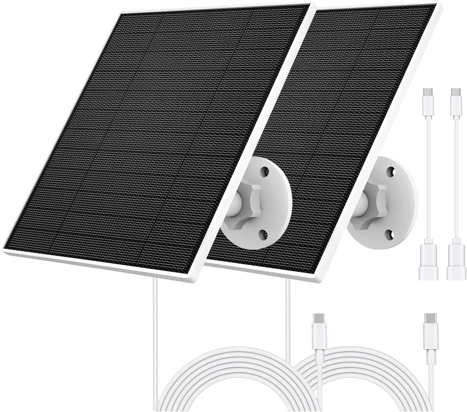 Solar Panel for Eufy Camera - 5W Charger, 2 Pack, Waterproof