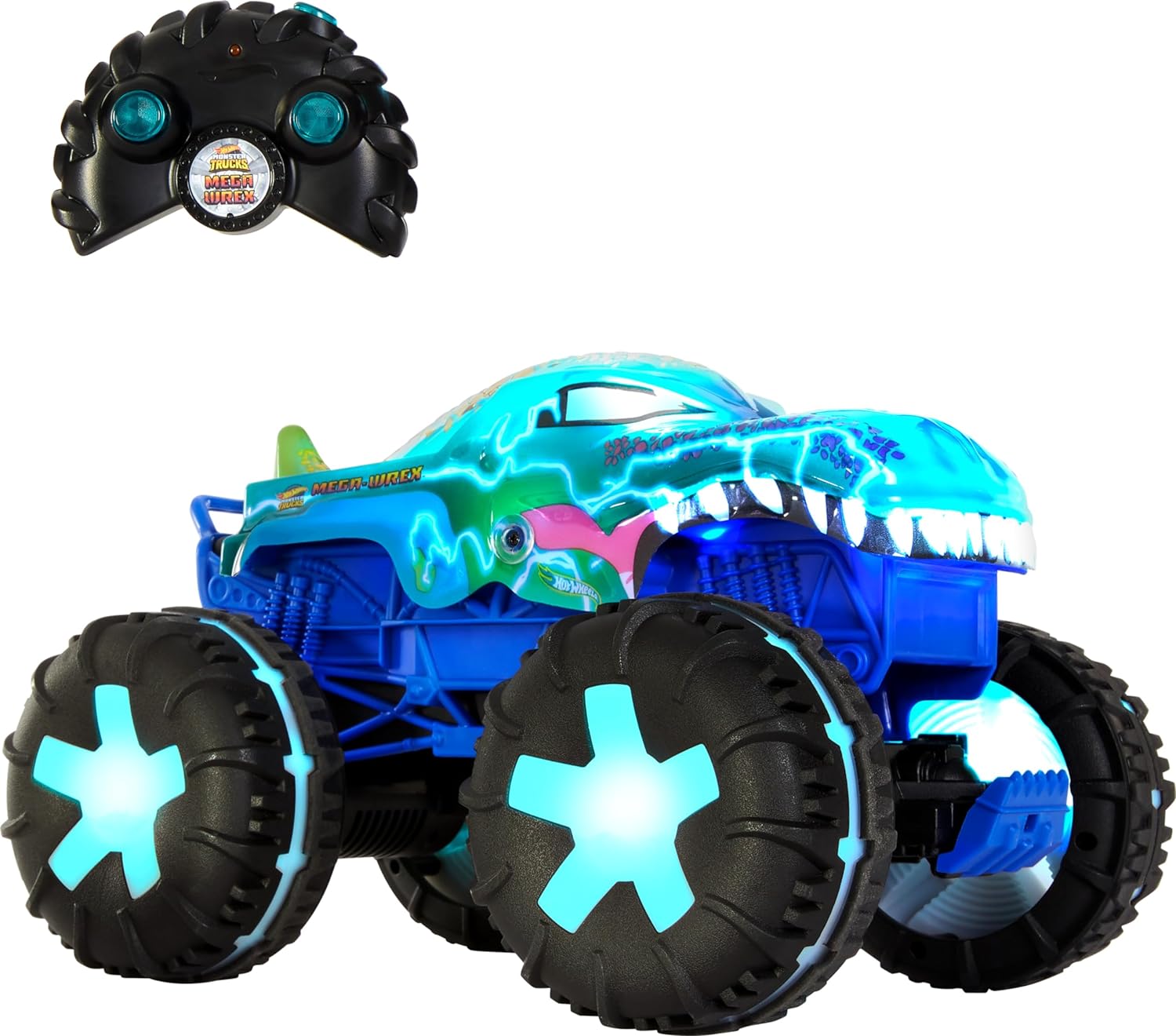 Mattel Hot Wheels Mega-Wrex RC Truck - Epic Lights & Sounds!