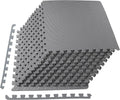 BalanceFrom 24x24 in EVA Interlocking Foam Tile Mat - Cushioned