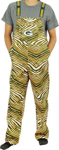 Zubaz NFL Unisex Adult Overalls in Eye-Catching Zebra Print Design