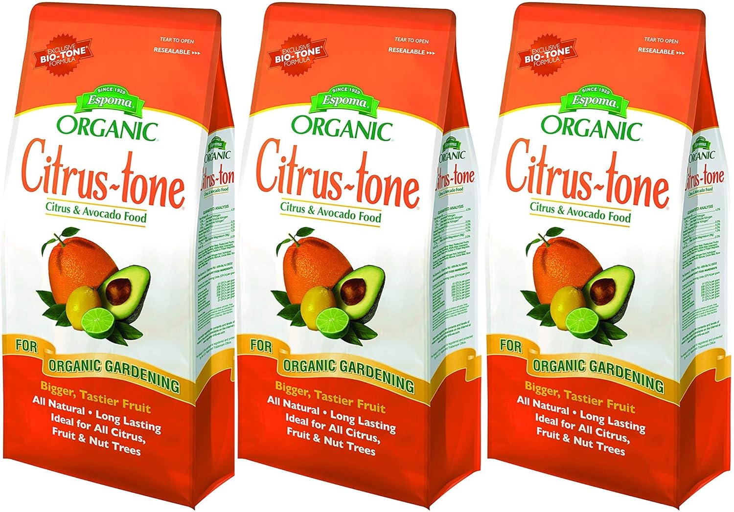 Citrus-Tone Plant Food 4-Pound Bags for Healthy Fruit Trees