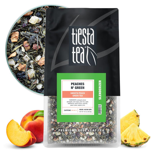 Smooth Peach Green Tea - Premium Loose Leaf Blend for All Occasions