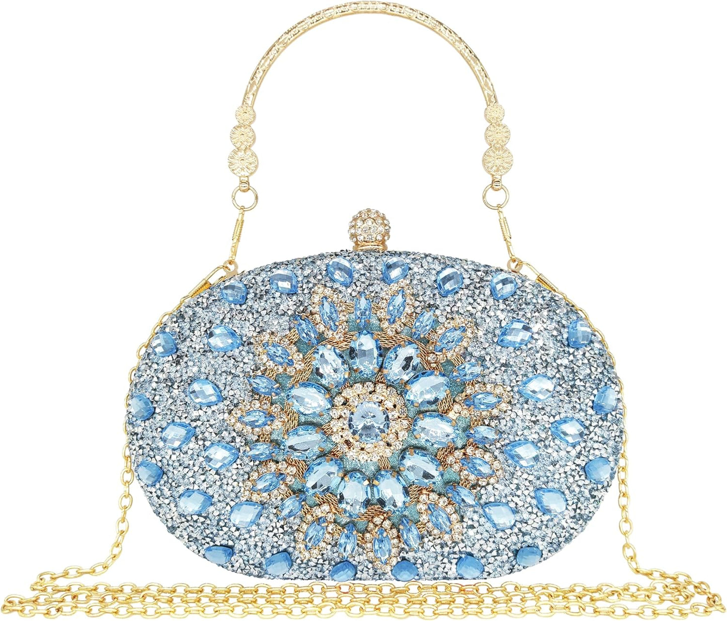 Rhinestone Clutch Purses for Women Evening Wedding Formal Bag