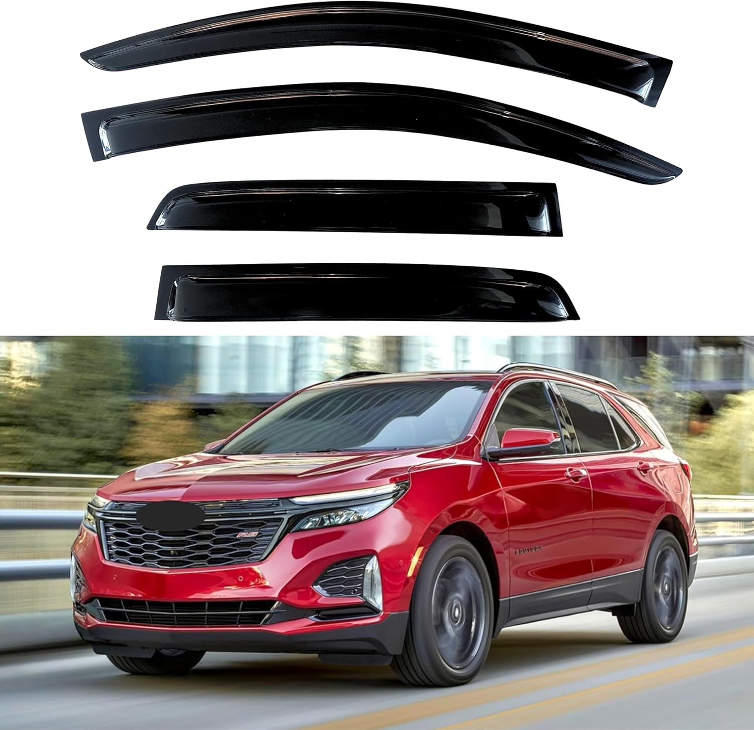 KPY Window Visor for Chevrolet Equinox 2018-2024, 4PC Rain Guards
