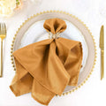 Elegant Gold Seamless Dinner Napkins Set of 50 for Events