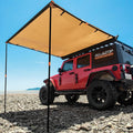 Vehicle Awning 4.6ftx8.2ft Roof Rack Pull-Out Sun Shade - Quick Set-Up